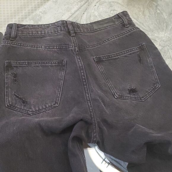 VERO MODA BLACK HIGH WAIST DENIM JEANS - Picture 8 of 8